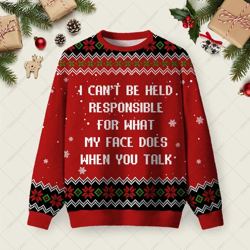 For Nonsense Ugly Christmas Sweater Christmas Party Outfit Xmas Gifts For Sister