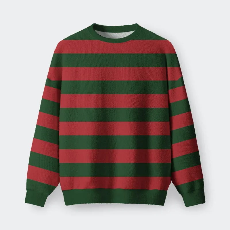 Freddy Stripes Christmas Sweater Xmas Clothing Christmas Gifts For Horror Fans