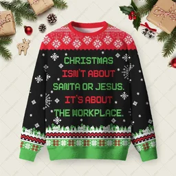 It_s About The Workplace Ugly Christmas Sweater Christmas Vacation Apparel Xmas Gifts For Dad