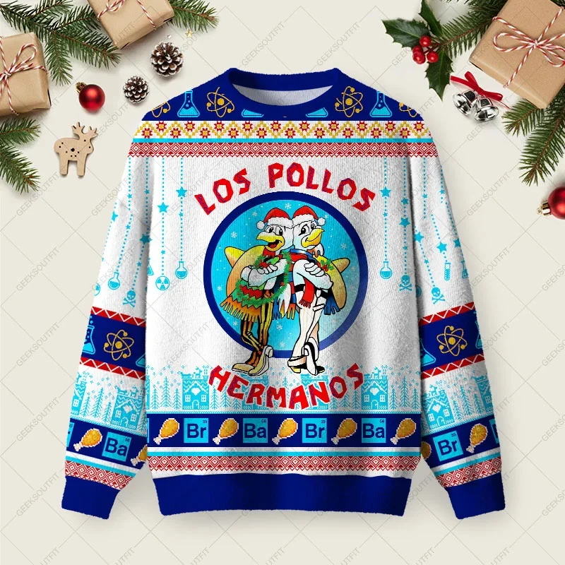 Los Pollos Hermanos Christmas Sweater Xmas Merch Xmas Gift For Boyfriend