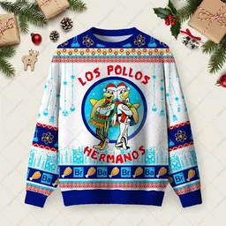 Los Pollos Hermanos Christmas Sweater Xmas Merch Xmas Gift For Boyfriend