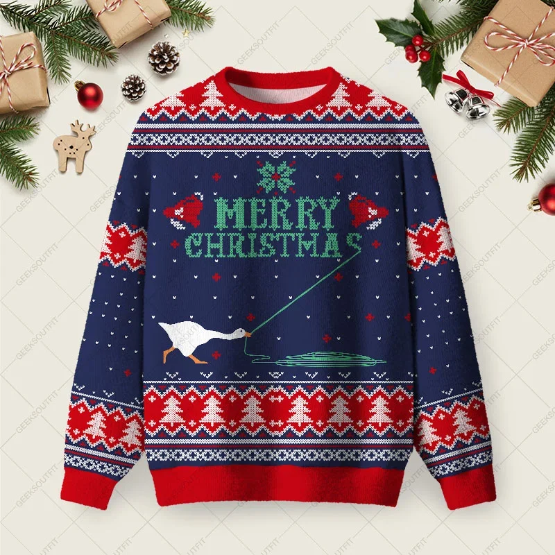 Merry Honked Christmas Funny Honk Goose Ugly Christmas Sweater Xmas Merch Christmas Gifts For Mother