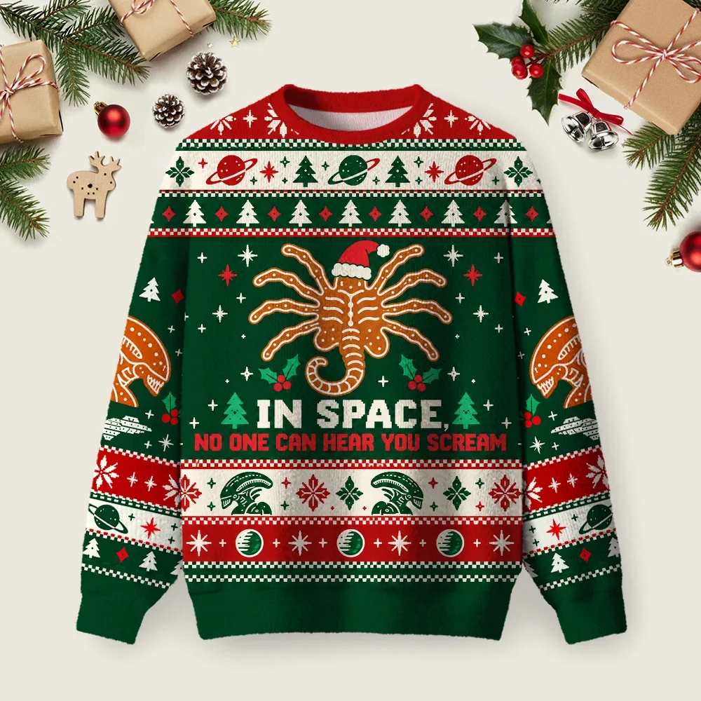 No One Can Hear You Scream Ugly Christmas Sweater Funny Xmas Sweaters Xmas Gifts For Family
