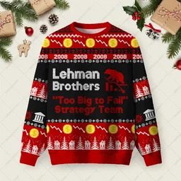 Lehman Brothers Ugly Christmas Sweater Xmas Apparel Xmas Gift For Mother