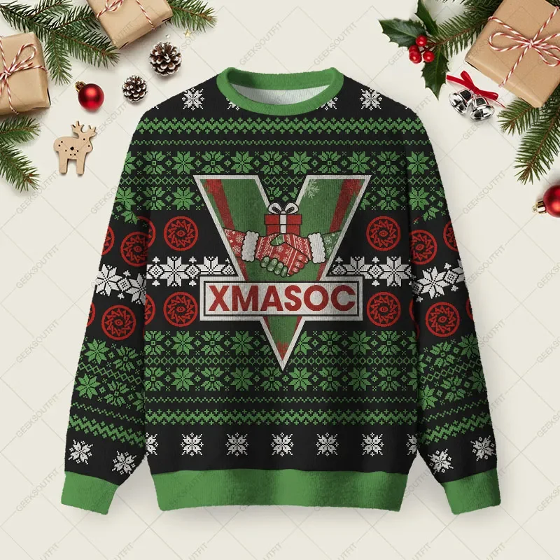 XMASOC Ugly Christmas Sweater Holiday Christmas Sweaters Xmas Gifts For Family