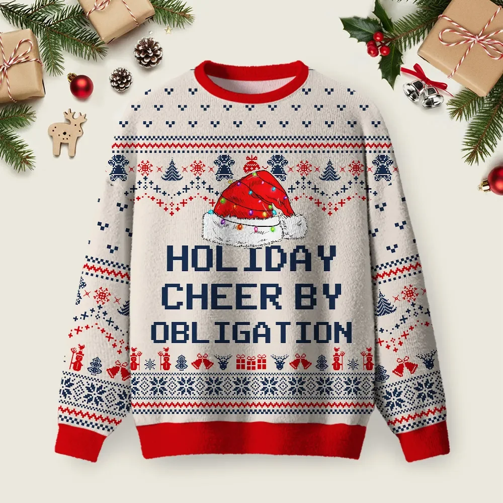 Obligatory Ugly Christmas Sweater Funny Xmas Sweaters Christmas Gifts For Dad