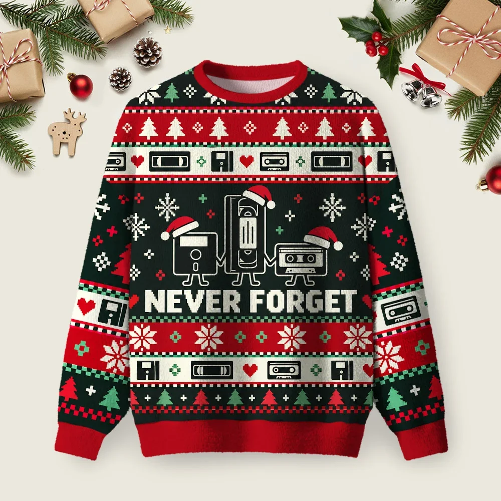 Never Forget Ugly Christmas Sweater Hilarious Ugly Christmas Sweaters Xmas Gifts For Dad