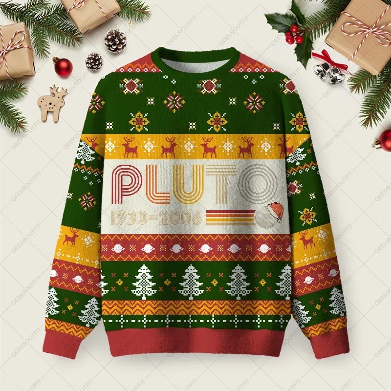 Pluto Nerd Ugly Christmas Sweater Funny Xmas Sweaters Christmas Gifts For Friend