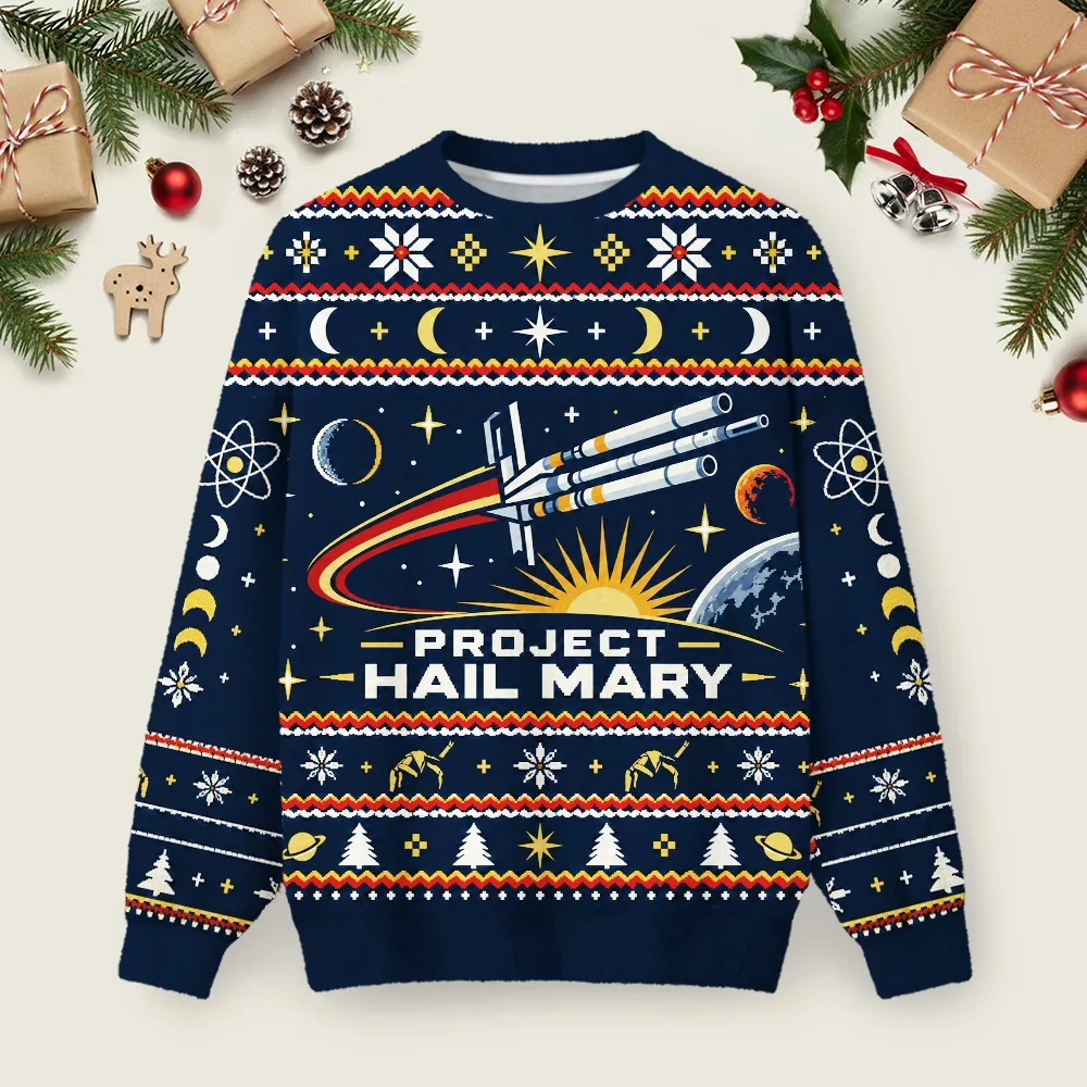 Space Rescue Mission Ugly Christmas Sweater Xmas Merch Christmas Gifts For Space Lovers