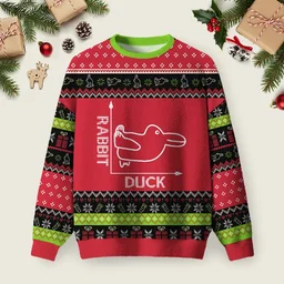 Rabbit Or Duck Ugly Christmas Sweater Funny Xmas Sweaters Xmas Gifts For Husband