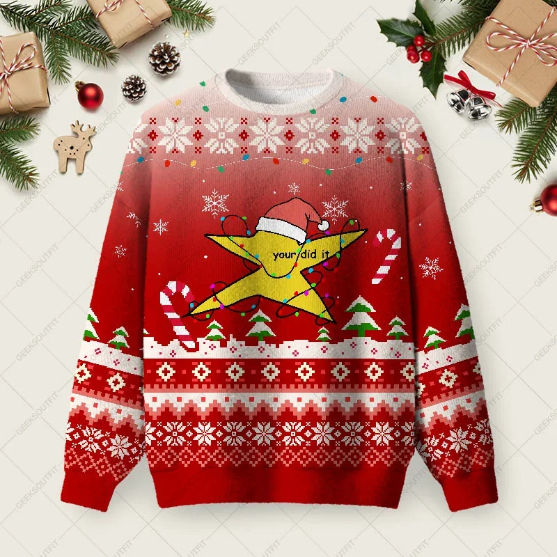 You Did It Ugly Christmas Sweater Funny Ugly Xmas Sweaters Christmas Gifts For Brother