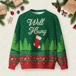 Well Hung Ugly Christmas Sweater Holiday Christmas Sweaters Gifts For Brother