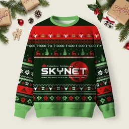 Skynet Ugly Christmas Sweater Funny Ugly Xmas Sweaters Xmas Gifts For Boyfriend