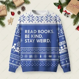 Read Books Ugly Christmas Sweater Christmas Party Outfit Xmas Gifts For Bookish
