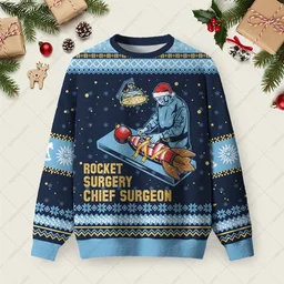 Rocket Surgery Chief Surgeon Ugly Christmas Sweater Funny Ugly Xmas Sweaters Xmas Gifts