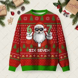 Santa 67 Ugly Christmas Sweater Funny Xmas Sweaters Christmas Gifts For Brother