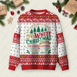 White Christmas Ugly Christmas Sweater Xmas Merch Christmas Gifts For Family_