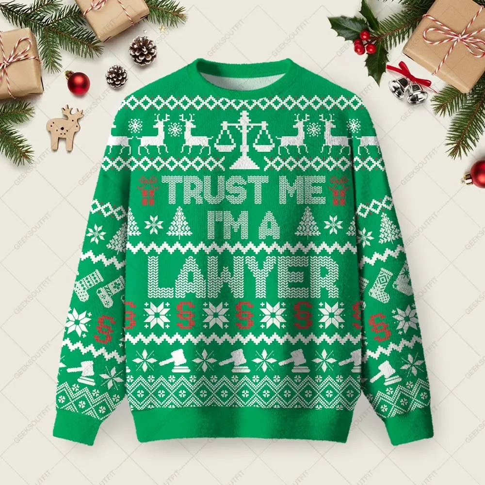 Trust Me Im A Lawyer Ugly Christmas Sweater Xmas Merch Christmas Gifts For Lawyers