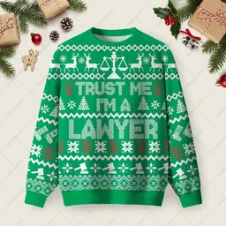 Trust Me Im A Lawyer Ugly Christmas Sweater Xmas Merch Christmas Gifts For Lawyers