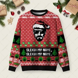 Sleigh My Name Ugly Christmas Sweater Funny Xmas Sweaters Christmas Gifts For Dad