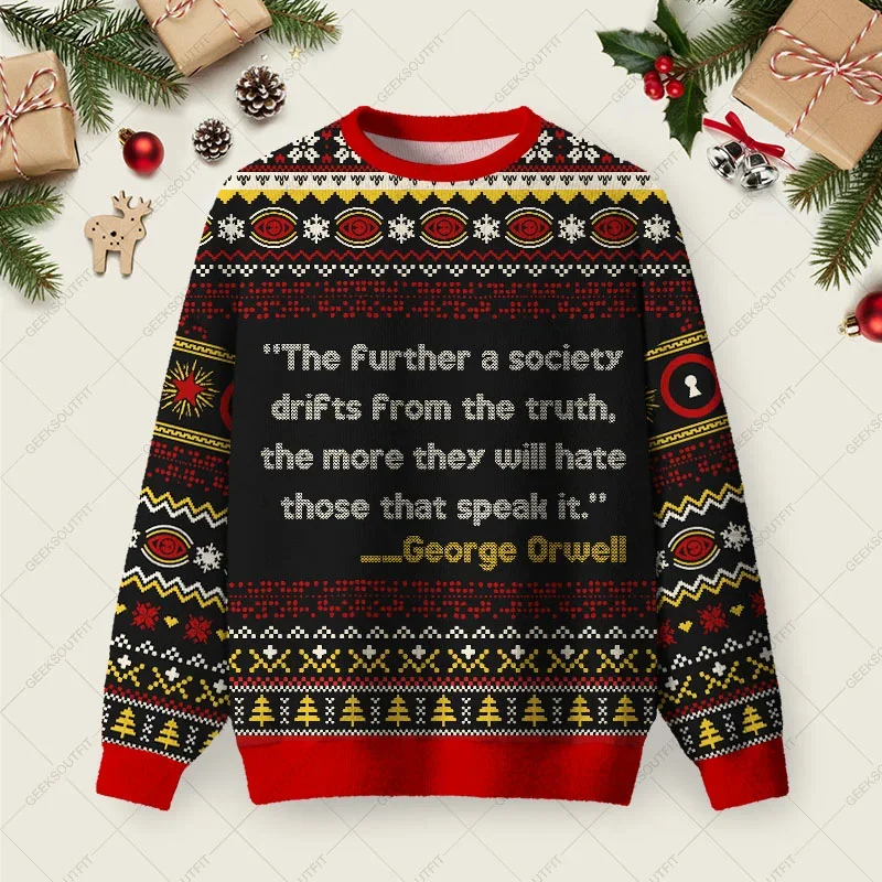 The Further A Society Ugly Christmas Sweater Funny Xmas Sweaters Xmas Gifts For Dad