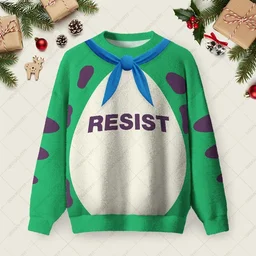 Resist Frog Suit Ugly Christmas Sweater Funny Xmas Sweaters Xmas Gifts For Activist
