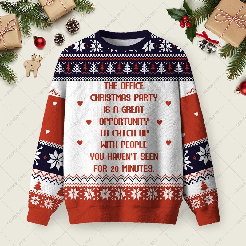 The Office Christmas Party Ugly Christmas Sweater Funny Xmas Sweaters Gifts For Daughter