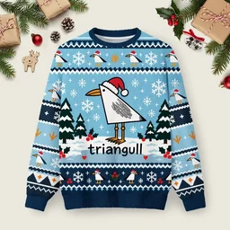 Triangull Ugly Christmas Sweater Xmas Apparel Christmas Gifts For Family_
