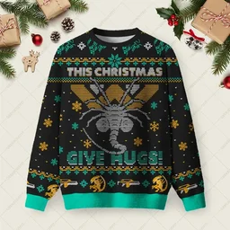 This Christmas Give Hugs Ugly Christmas Sweater Xmas Merch Christmas Gifts For Family Friends