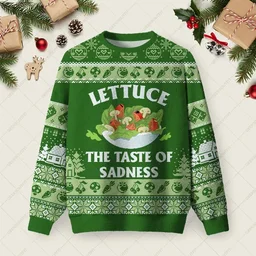 The Taste Of Sadness Ugly Christmas Sweater Christmas Vacation Apparel Gifts For Sister