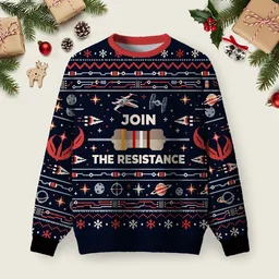 Resistance Ugly Christmas Sweater Xmas Apparel Xmas Gift For Boyfriend_