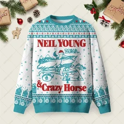 Neil Young And Crazy Horse Ugly Christmas Sweater Christmas Outfits Xmas Gifts For Brother