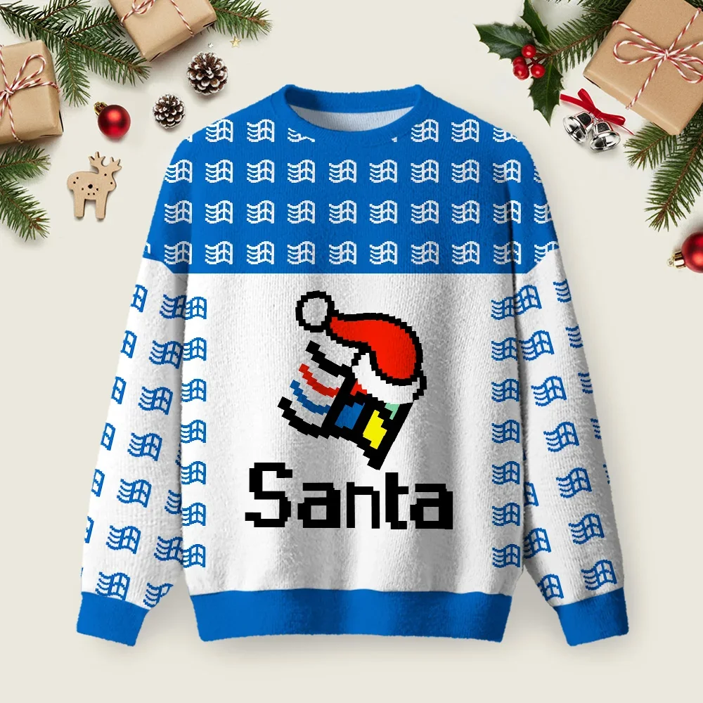 Micro Santa Ugly Christmas Sweater Funny Ugly Xmas Sweaters Xmas Gifts For Friend