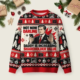 Not Now Darling Ugly Christmas Sweater Christmas Vacation Apparel Gifts For Dad