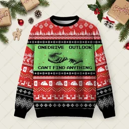 Onedrive Outlook Ugly Christmas Sweater Xmas Sweater Christmas Gifts Idea For Dad