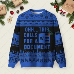This Calls For A Document Ugly Christmas Sweater Christmas Party Outfit Xmas Gifts For BFF
