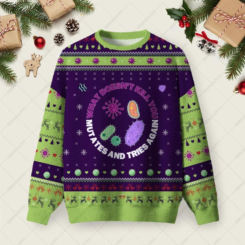 What Doesn_t Kill You Ugly Christmas Sweater Xmas Merch Christmas Dad Gifts_