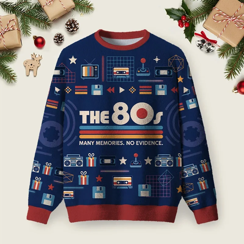 No Evidence 80s Ugly Christmas Sweater Xmas Apparel Christmas Gifts For Husband