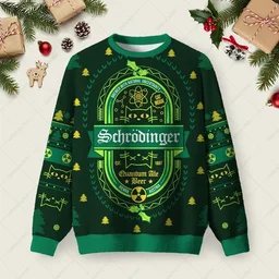 Quantum Holiday Cheer Ugly Christmas Sweater Christmas Day Clothes Xmas Gifts For Boyfriend