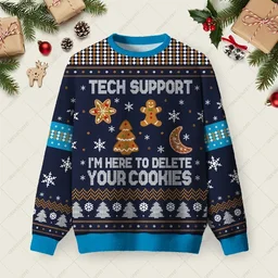 Tech Support Computer Programmer Blue Ugly Christmas Sweater Xmas Outfits Christmas Husband Gifts