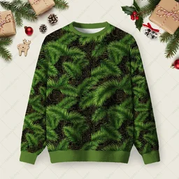 Palm Leaf Circuit Board Ugly Christmas Sweater Xmas Party Outfits Xmas Gifts For Husband