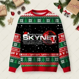 Skynet Workspace Ugly Christmas Sweater Christmas Vacation Apparel Xmas Gifts For Him
