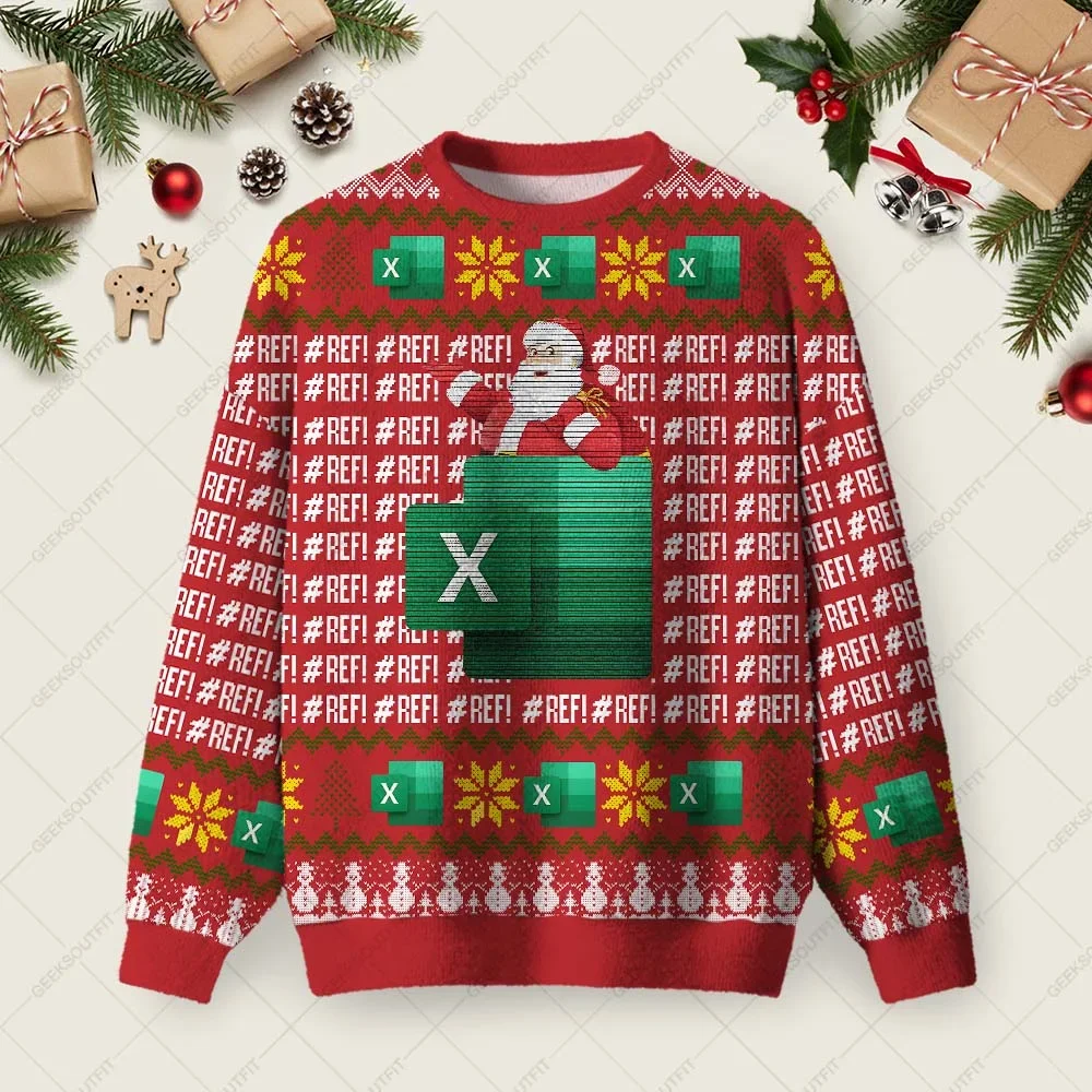 Refrefref Ugly Christmas Sweater Xmas Merch Christmas Gifts For Friends