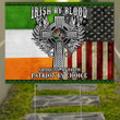 Irish American Yard Sign Proud Irish By Blood American By Birth St Patrick's Day Outdoor Decor