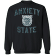 United States Of Anxiety Sweatshirt Stress Humor Merch Funny Sarcastic Hoodie
