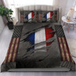 France Bedding Set American Flag Comforter Patriotic FranceVintage Flag Merchandise