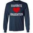 Favorite Daughter Sweatshirt Cute Heart Matching Family Sweater Favorite Daughter Clothing