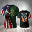 Irish American Flag Shirt Irish By Blood American By Birth Patriotic Men St Patricks Day Shirt