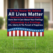 Conservative Yard Signs Social Justice Yard Signs Support All Lives Matter Porch Decor Ideas