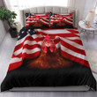Chicken American Flag Bedding Set Unique Patriotic Gift For Chicken Owners